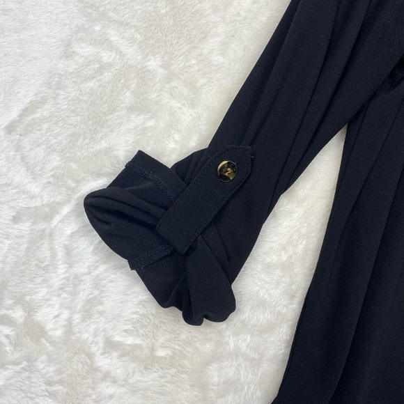 89th and Madison black and gold long sleeve three quarter blouse size XL - Picture 8 of 15